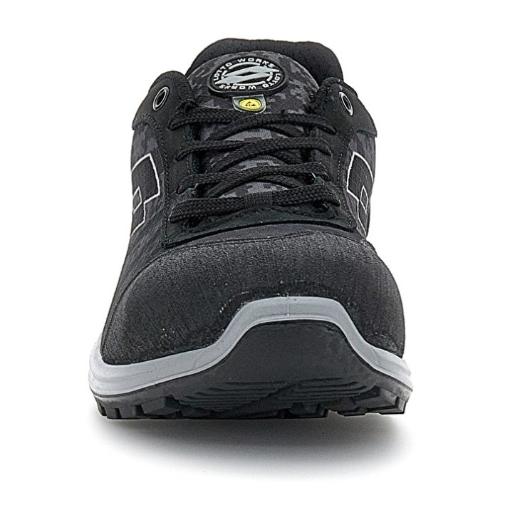 Safety Shoes Lotto Hit 400 S1P ESD Hombre Negras Gris | RO856265T6
