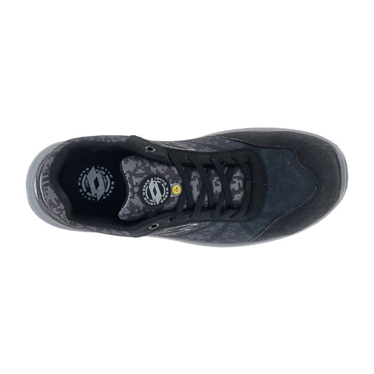Safety Shoes Lotto Hit 400 S1P ESD Hombre Negras Gris | RO856265T6