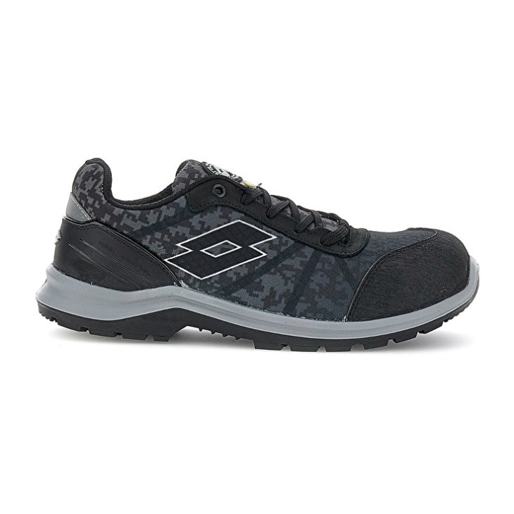 Safety Shoes Lotto Hit 400 S1P ESD Hombre Negras Gris | RO856265T6