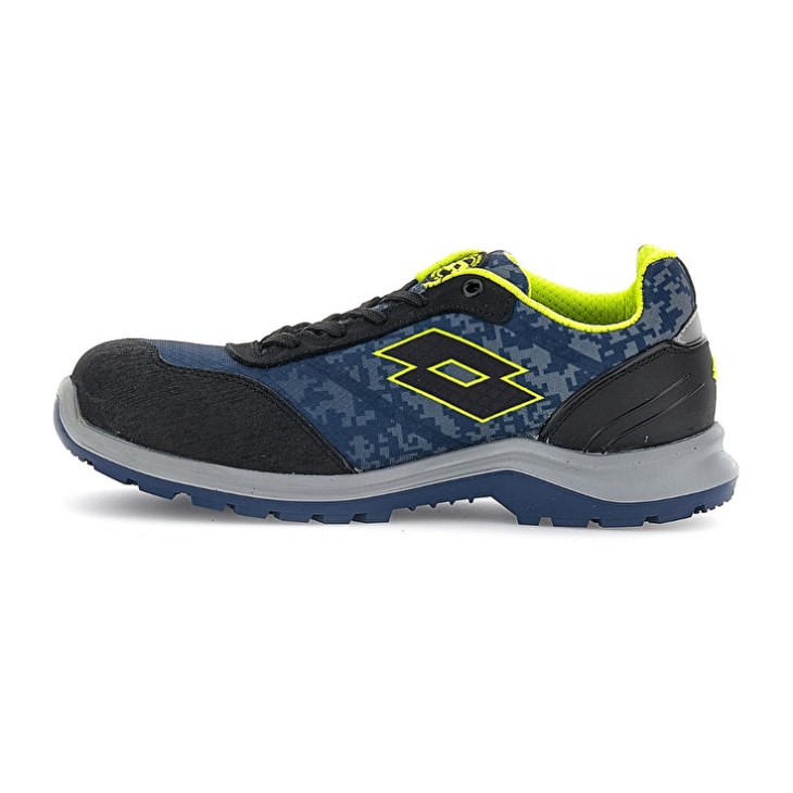 Safety Shoes Lotto Hit 400 S1P Hombre Azules Verde Negras | NZ908270Z2