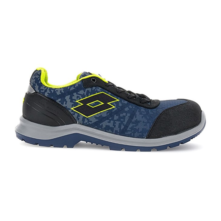 Safety Shoes Lotto Hit 400 S1P Hombre Azules Verde Negras | NZ908270Z2
