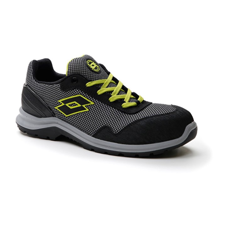 Safety Shoes Lotto Hit 425 S1P Hombre Plateadas Oscuro Verde | OW450155U3