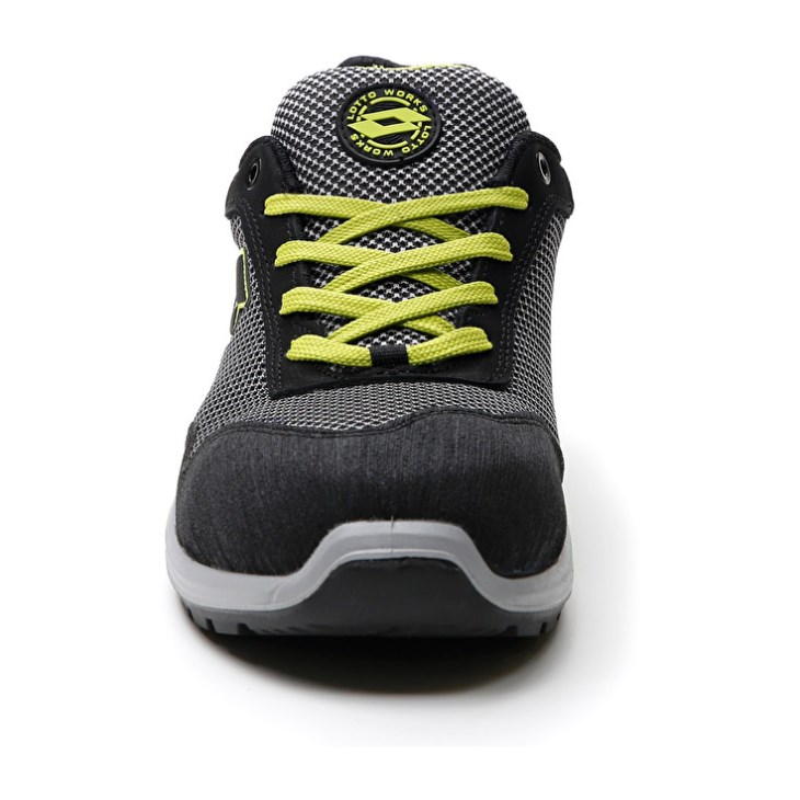 Safety Shoes Lotto Hit 425 S1P Hombre Plateadas Oscuro Verde | OW450155U3