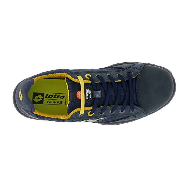 Safety Shoes Lotto Jump 500 Hombre Azules Amarillo | LR655415Z4