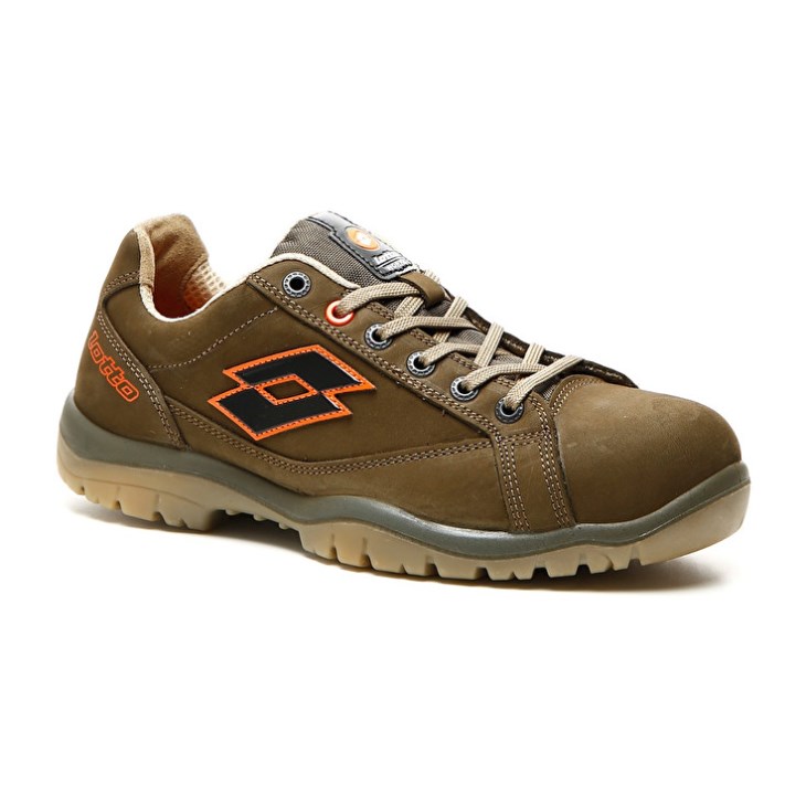 Safety Shoes Lotto Jump 750 S3 SRC Hombre Verde Oliva Naranjas | QH830163H3