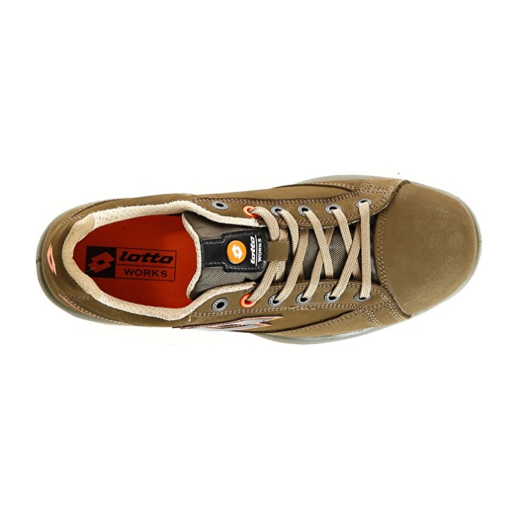 Safety Shoes Lotto Jump 750 S3 SRC Hombre Verde Oliva Naranjas | QH830163H3