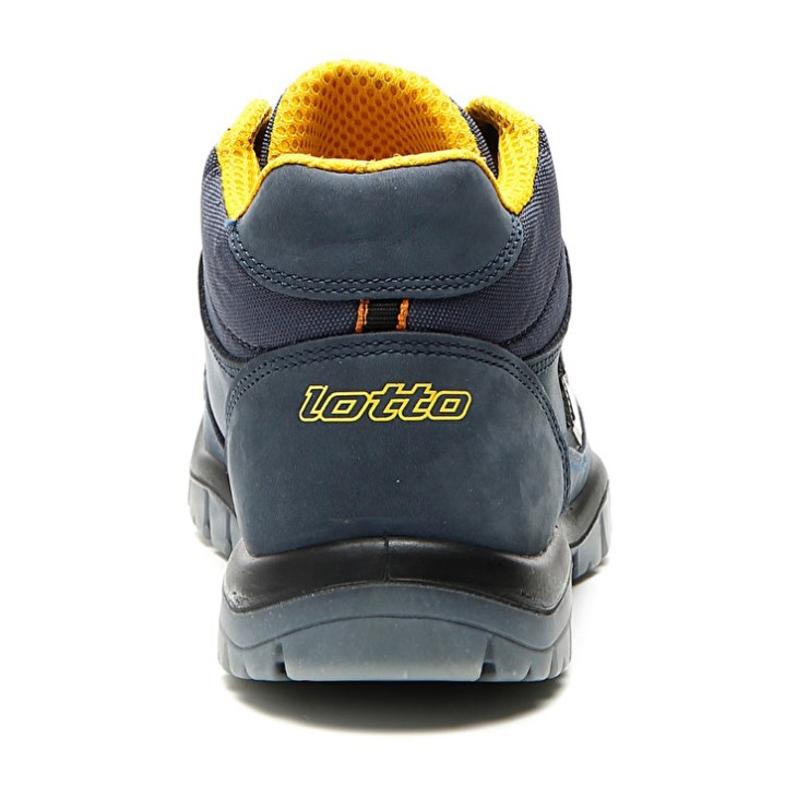 Safety Shoes Lotto Jump Mid 900 Hombre Gris Oscuro Amarillo | BJ101350X5