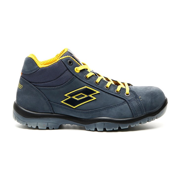 Safety Shoes Lotto Jump Mid 900 Hombre Gris Oscuro Amarillo | BJ101350X5