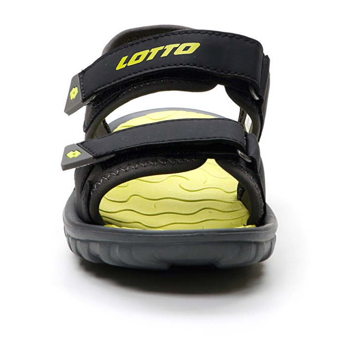 Sandalias Lotto Las Rochas 1 CL Niños Negras Amarillo | IA450715B6