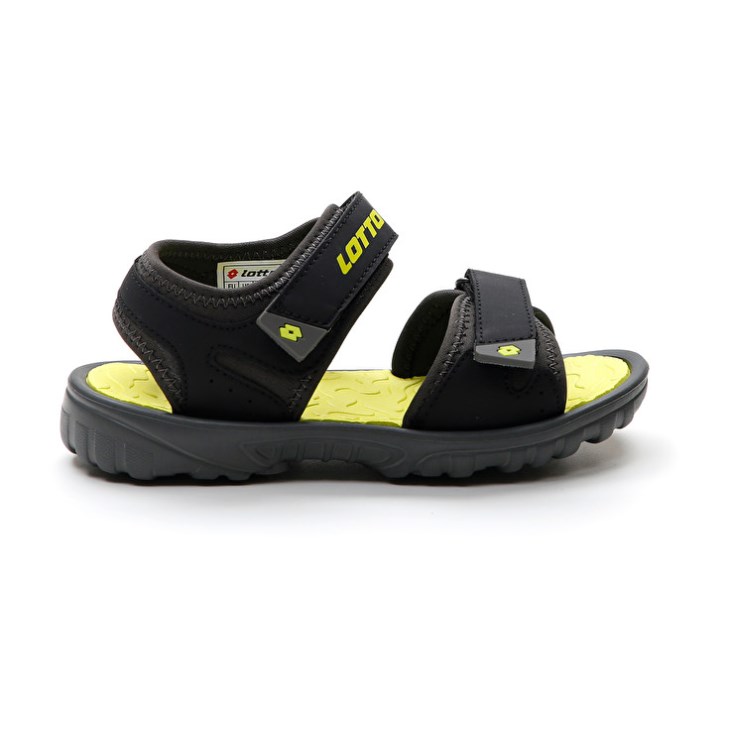 Sandalias Lotto Las Rochas 1 CL Niños Negras Amarillo | IA450715B6