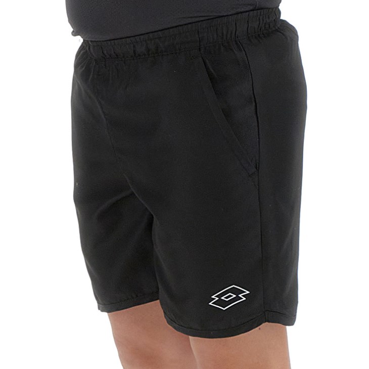 Short Lotto Squadra B III 7 DB Niños Negras | UJ233613K5