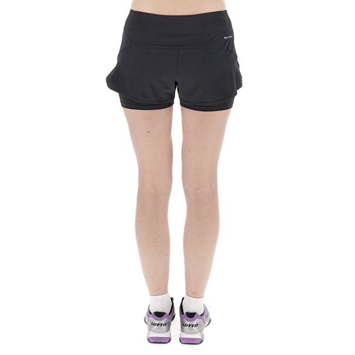 Short Lotto Tech W I D4 Mujer Negras | BJ232743Q1