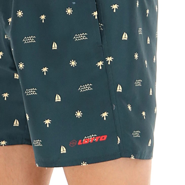 Short de Baño Lotto Beach Club Hombre Verde | II201470N4