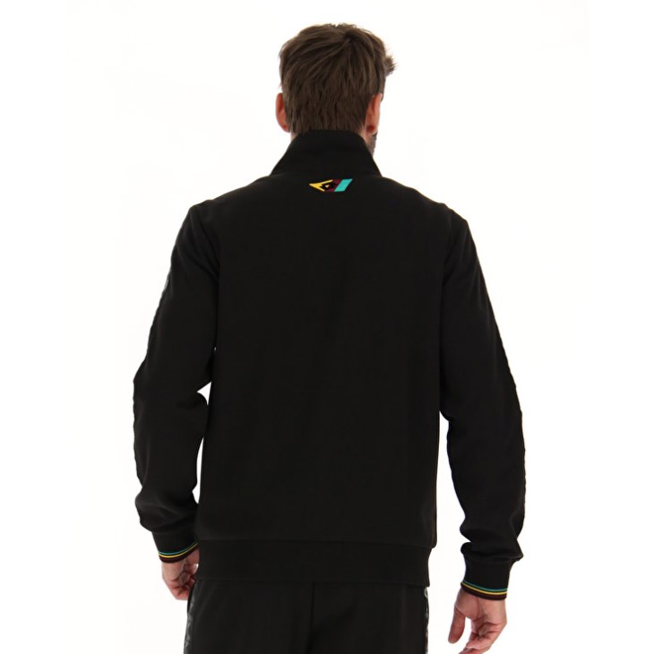 Sudadera Lotto Athletica Classic V Zip FZ Hombre Negras | OS269326Y1