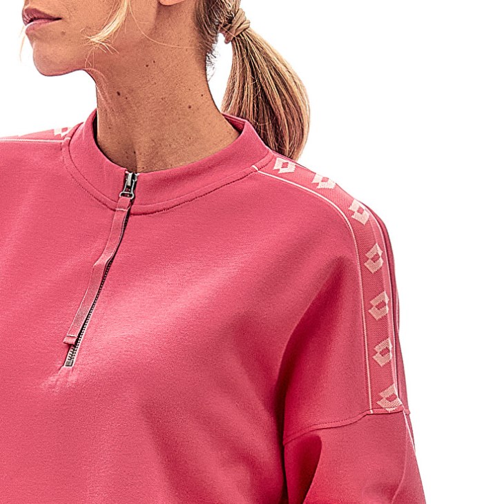 Sudadera Lotto Athletica Due W VI Hz Mujer Rosas | TQ379897D4