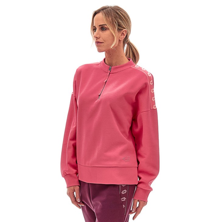 Sudadera Lotto Athletica Due W VI Hz Mujer Rosas | TQ379897D4
