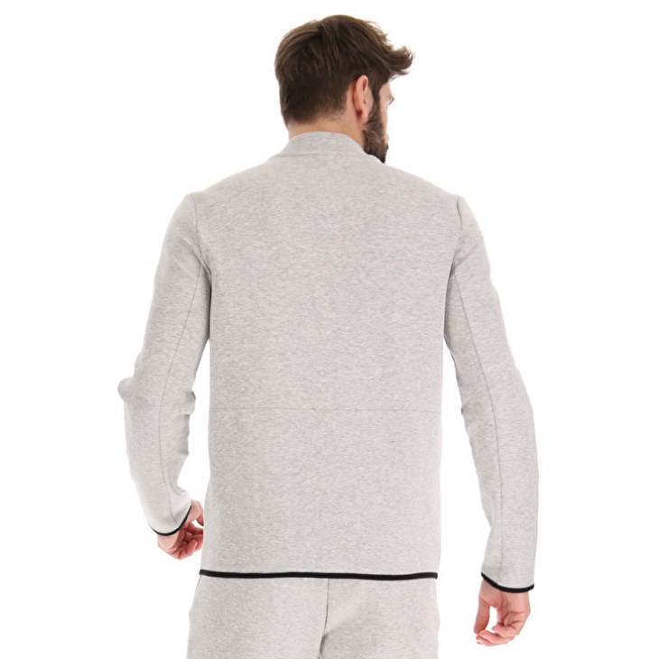Sudadera Lotto Lab Sports Zip FZ MEL Hombre Gris | EU233913K9