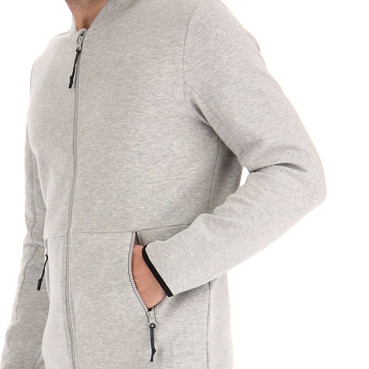 Sudadera Lotto Lab Sports Zip FZ MEL Hombre Gris | EU233913K9