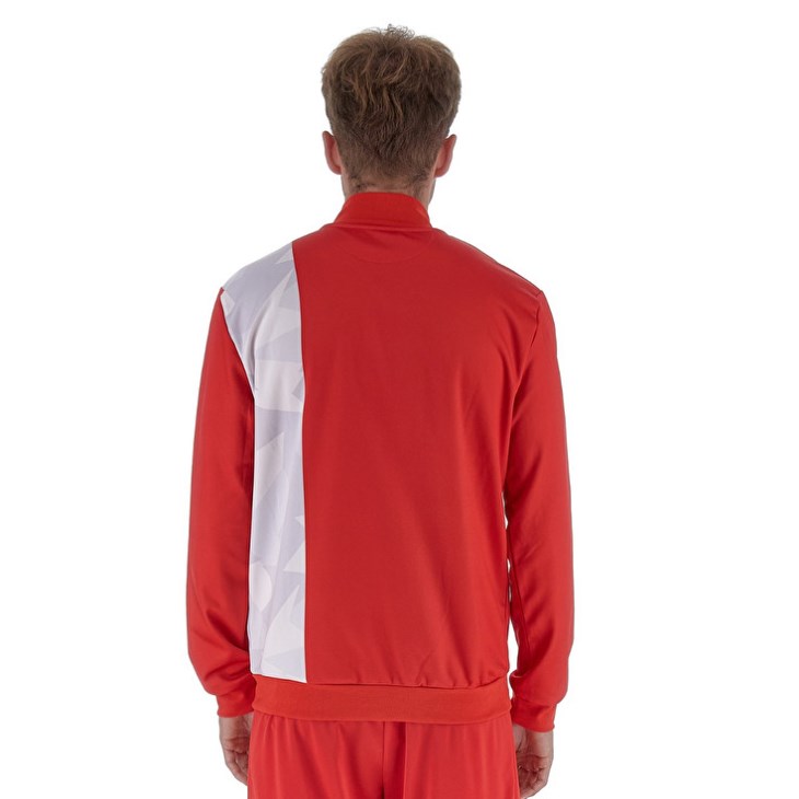 Sudadera Lotto Monza 23 Pre Gara FZ Hombre Rojas Blancas | YO114831G1