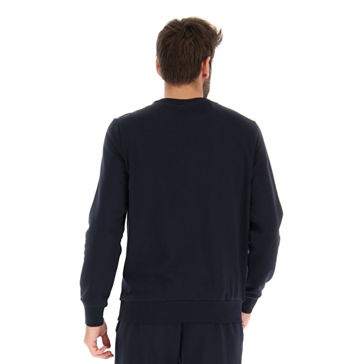 Sudadera Lotto Msc RN Hombre Azul Marino Azules | EP674837I2