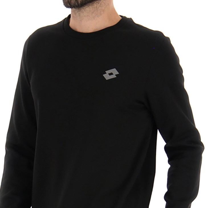 Sudadera Lotto Msc RN Hombre Negras | SK415471H8