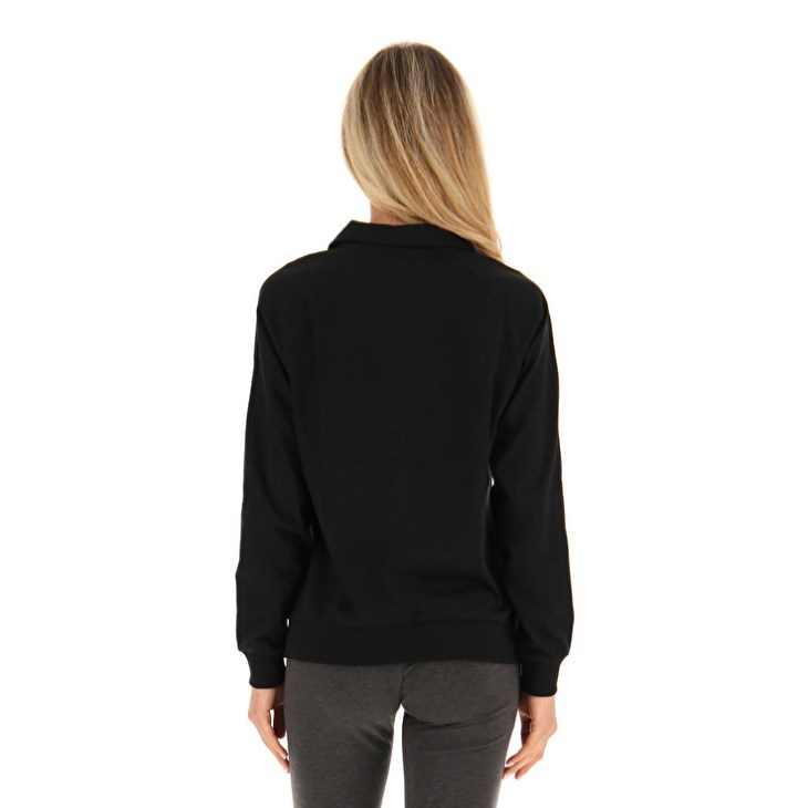 Sudadera Lotto Msc W FZ Mujer Negras | DP117541H4