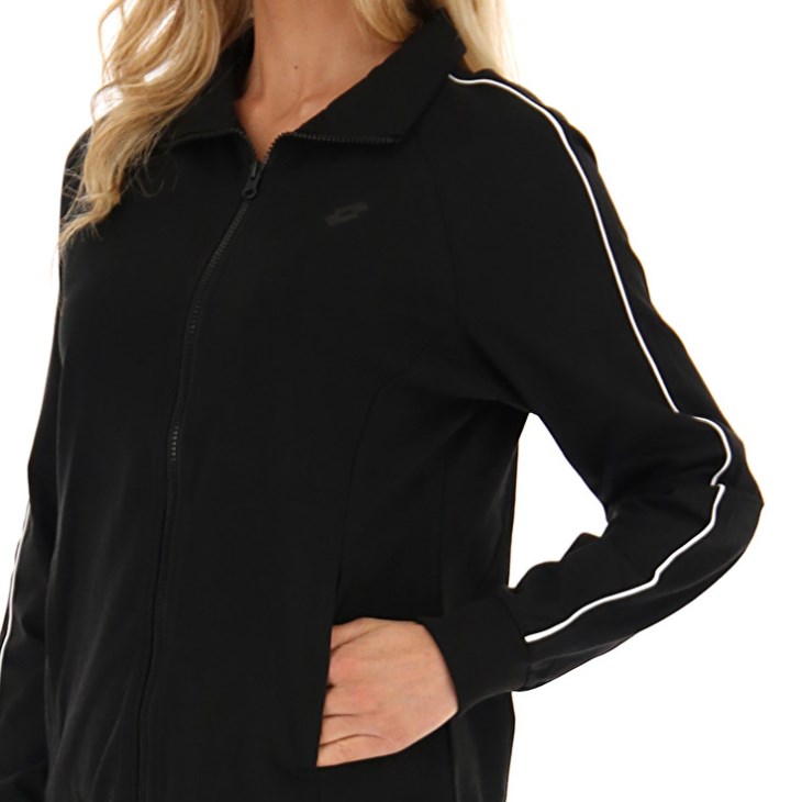 Sudadera Lotto Msc W FZ Mujer Negras | DP117541H4
