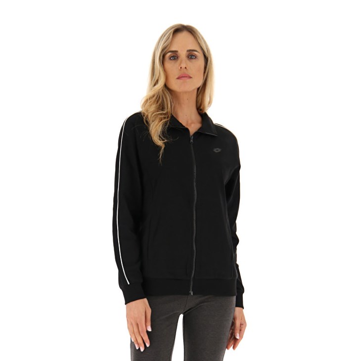 Sudadera Lotto Msc W FZ Mujer Negras | DP117541H4
