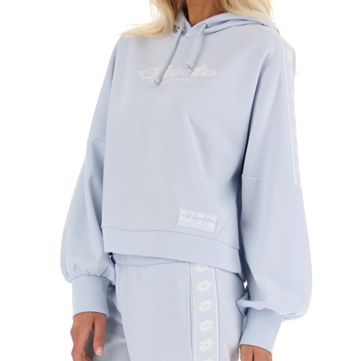 Sudadera con Capucha Lotto Athletica Due W V Sweat HD Mujer Azules Claro | KV782338V4