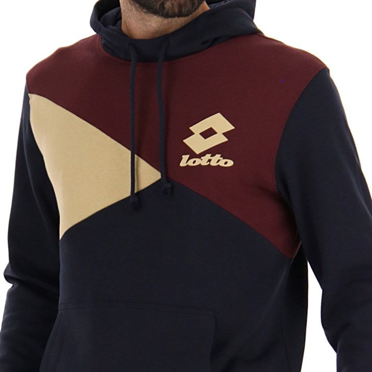 Sudadera con Capucha Lotto Athletica LG III Sweat HD FL Hombre Azul Marino Azules | UA721152C7