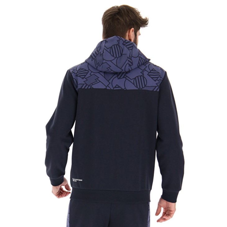 Sudadera con Capucha Lotto Athletica Prime Zip Sweat FZ Hombre Azul Marino Azules Moradas | IM447364G1