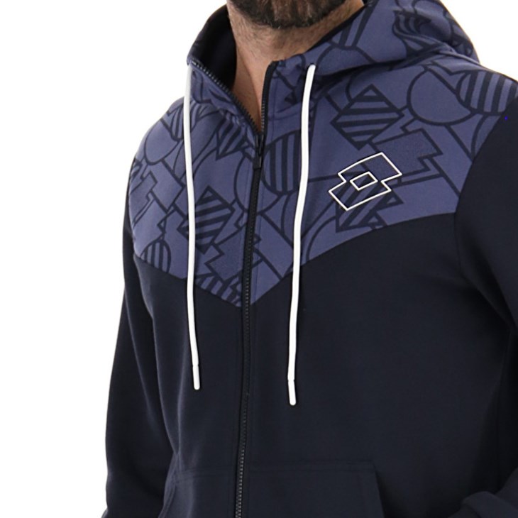 Sudadera con Capucha Lotto Athletica Prime Zip Sweat FZ Hombre Azul Marino Azules Moradas | IM447364G1