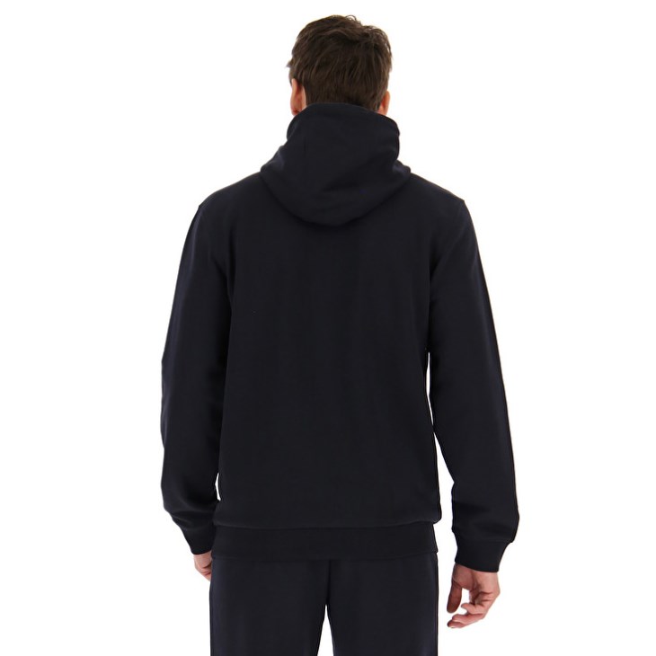 Sudadera con Capucha Lotto Smart II Sweat HD FT Hombre Negras | NF914551X3