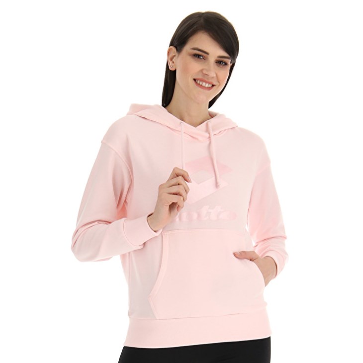 Sudadera con Capucha Lotto Smart W III Sweat HD Mujer Rosas | QZ083458A0