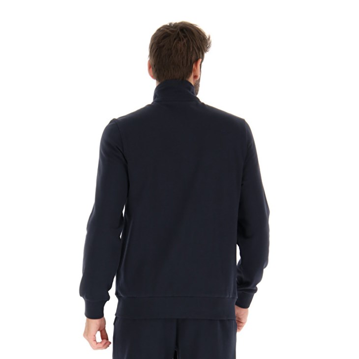 Tops Lotto Msc Sweat FZ Hombre Azul Marino Azules | DC293359E4