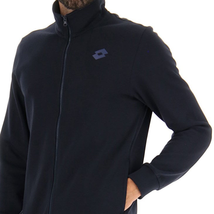 Tops Lotto Msc Sweat FZ Hombre Azul Marino Azules | DC293359E4