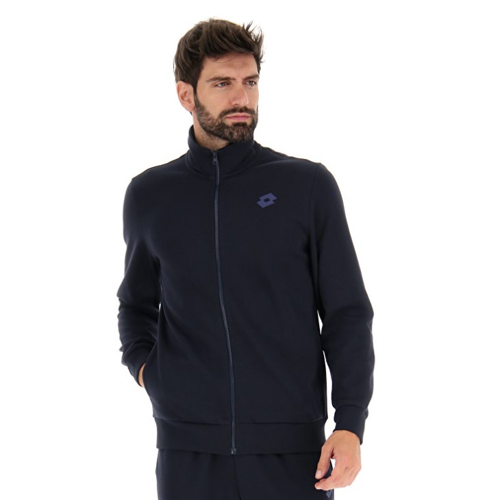 Tops Lotto Msc Sweat FZ Hombre Azul Marino Azules | DC293359E4