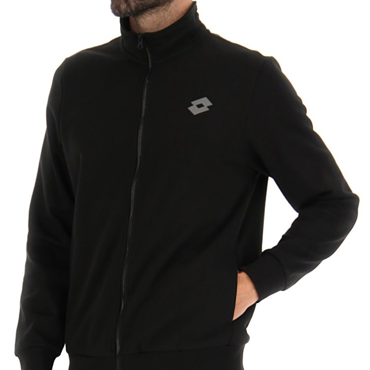 Tops Lotto Msc Sweat FZ Hombre Negras | TR525062Y0