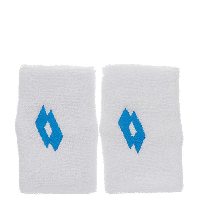 Wristbands Lotto Tennis B SKG Blancas Azules | ZF758985O5