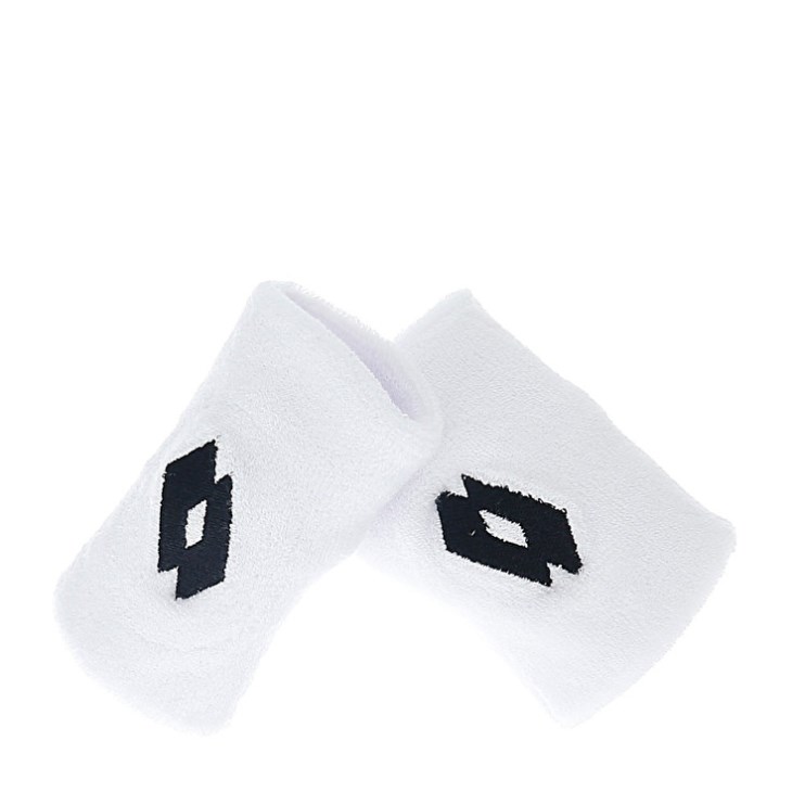 Wristbands Lotto Tennis B SKG II Blancas Negras | HT050985T4