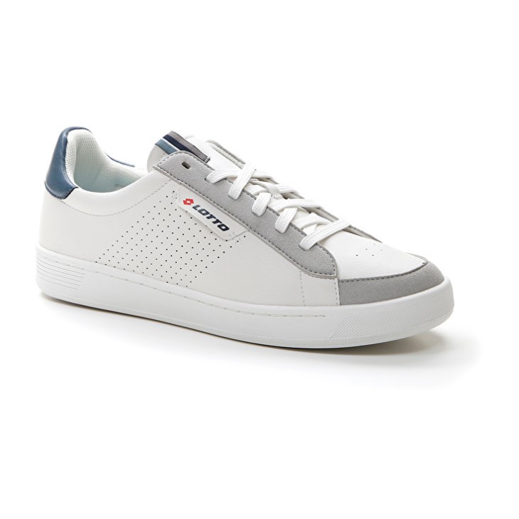 Zapatillas Deportivas Lotto Court '73 AMF Hombre Blancas Azules | AE607400M5