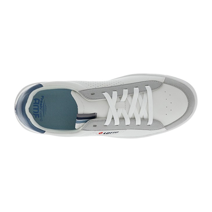 Zapatillas Deportivas Lotto Court '73 AMF Hombre Blancas Azules | AE607400M5