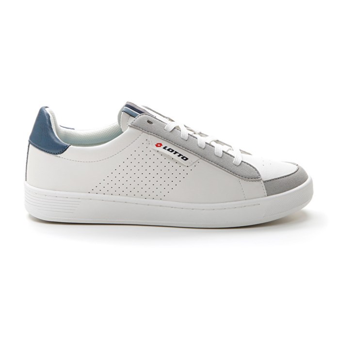 Zapatillas Deportivas Lotto Court '73 AMF Hombre Blancas Azules | AE607400M5