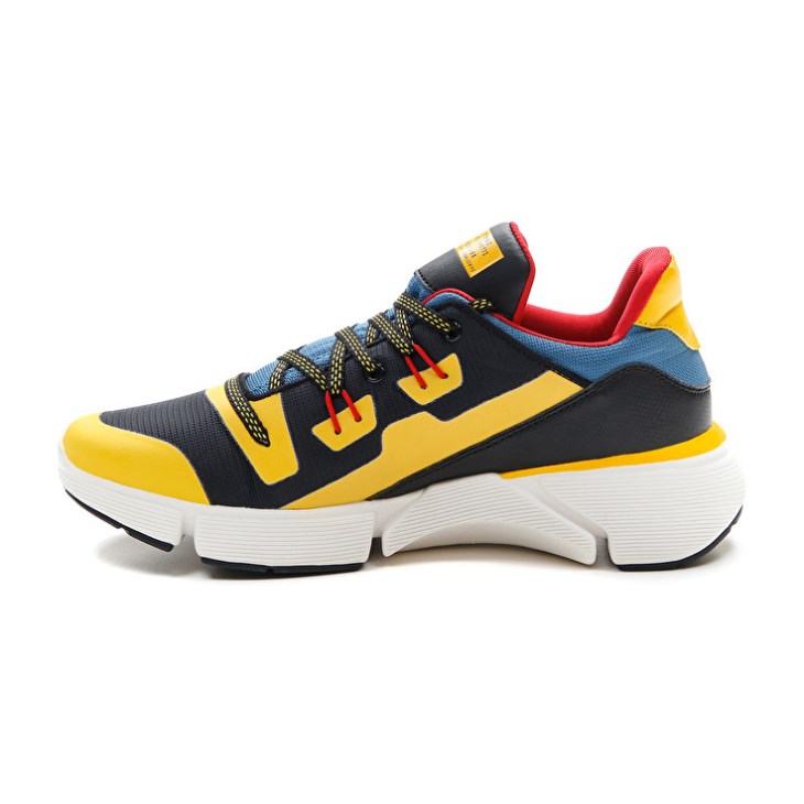 Zapatillas Deportivas Lotto Libra AMF 1 Hombre Negras Doradas Azules | QV459495I9
