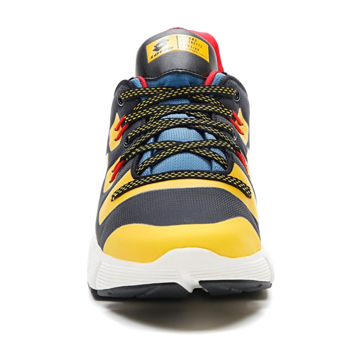 Zapatillas Deportivas Lotto Libra AMF 1 Hombre Negras Doradas Azules | QV459495I9