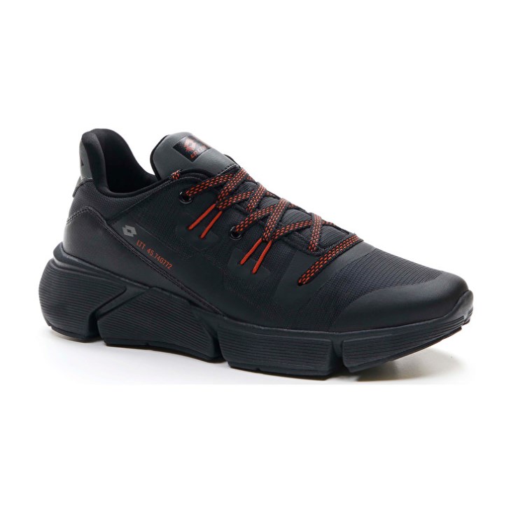 Zapatillas Deportivas Lotto Libra AMF 1 Hombre Negras Rojas | JH467436A2