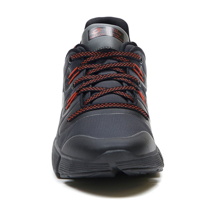 Zapatillas Deportivas Lotto Libra AMF 1 Hombre Negras Rojas | JH467436A2
