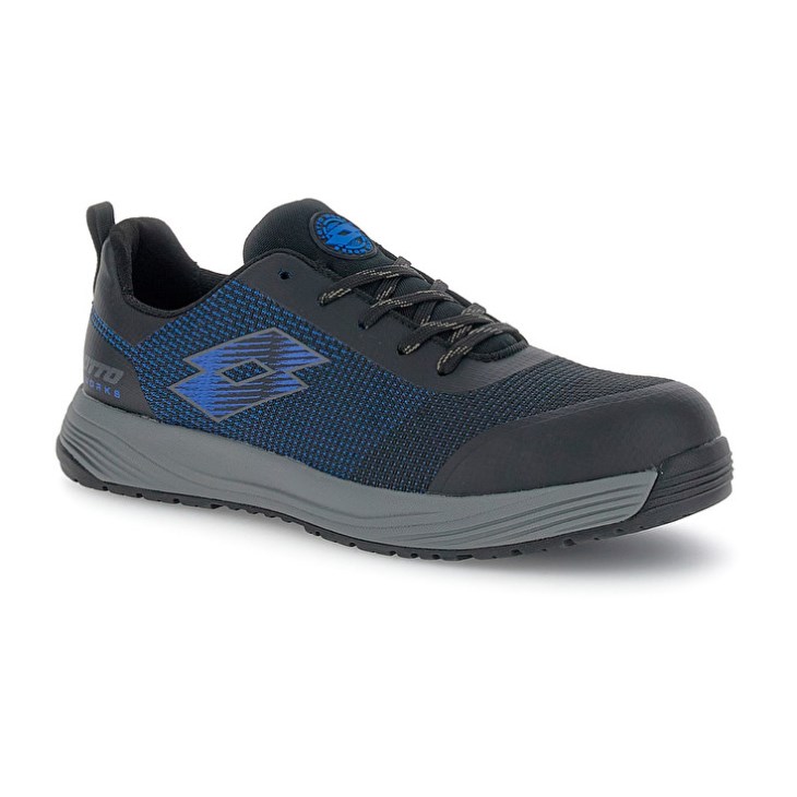 Zapatillas Deportivas Lotto Move 400 S1PL SR HRO Hombre Negras Azules | CM850005N8
