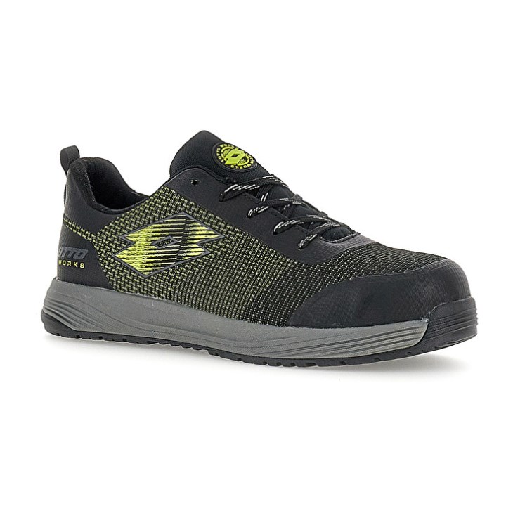 Zapatillas Deportivas Lotto Move 400 S1PL SR HRO Hombre Negras Verde | US294489E6