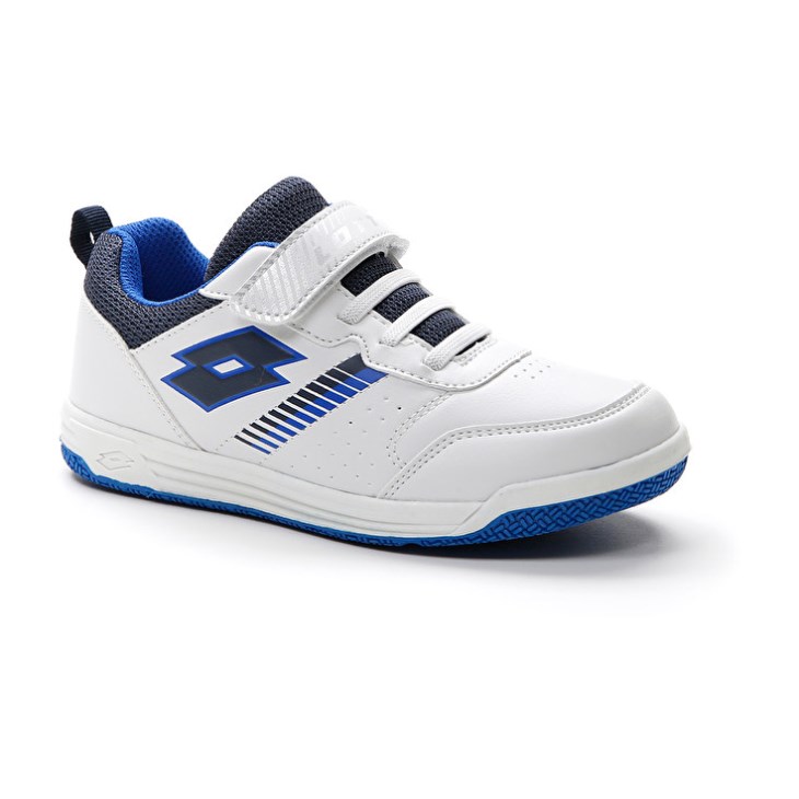 Zapatillas Deportivas Lotto Set Ace AMF XVIII CL S Niños Blancas Azules Azules | QR027922T2